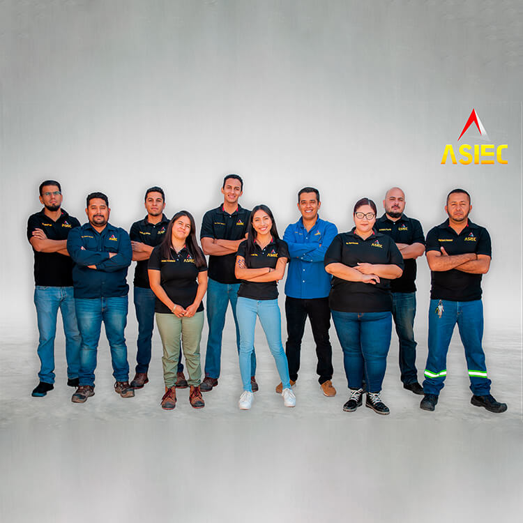 Equipo de trabajo de Asiec Seguridad Industrial